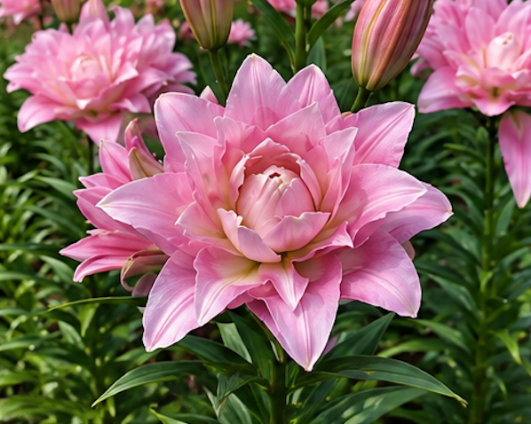 Lirio Marshmallow rosa
