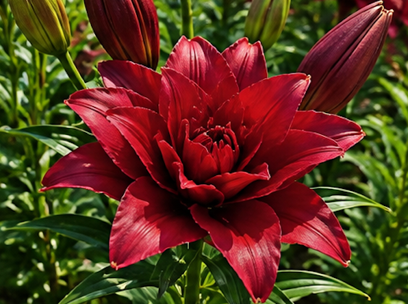 Lirio Marshmallow rojo